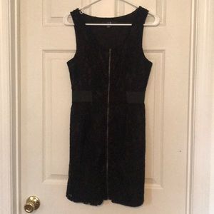 Black lace Forever 21 dress with front zipper